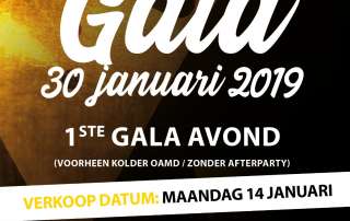 Eerste kadolstergala Kadolster Kolder Oamd kaartverkoop