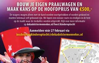Win prijzen in de kinderoptocht van ‘t Grote Olnzelse Kuuk’n festival 2019