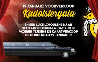 Win een limousinerit naar het Kadolstergala, kom op de verkoop avond van het Kadolstergala - 19 januari rouwhorst