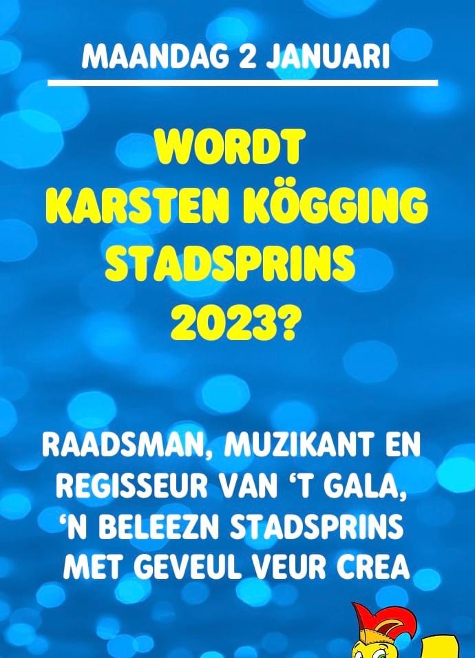 Skeurkalender 2023 - Wie wordt de stadsprins van 2023