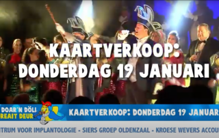 Promo kaartverkoop Kadolstergala 19 januari bij Rouwhorst