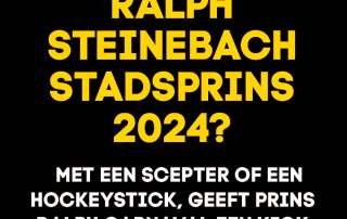 WORDT RALPH STEINEBACH STADSPRINS 2024? MET EEN SCEPTER OF EEN HOCKEYSTICK, GEEFT PRINS RALPH CARNAVAL EEN KICK
