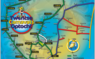 Route Grote Twentse Carnavalsoptocht Oldenzaal 2024