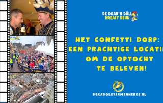 Confetti dorp onder de plechelmus