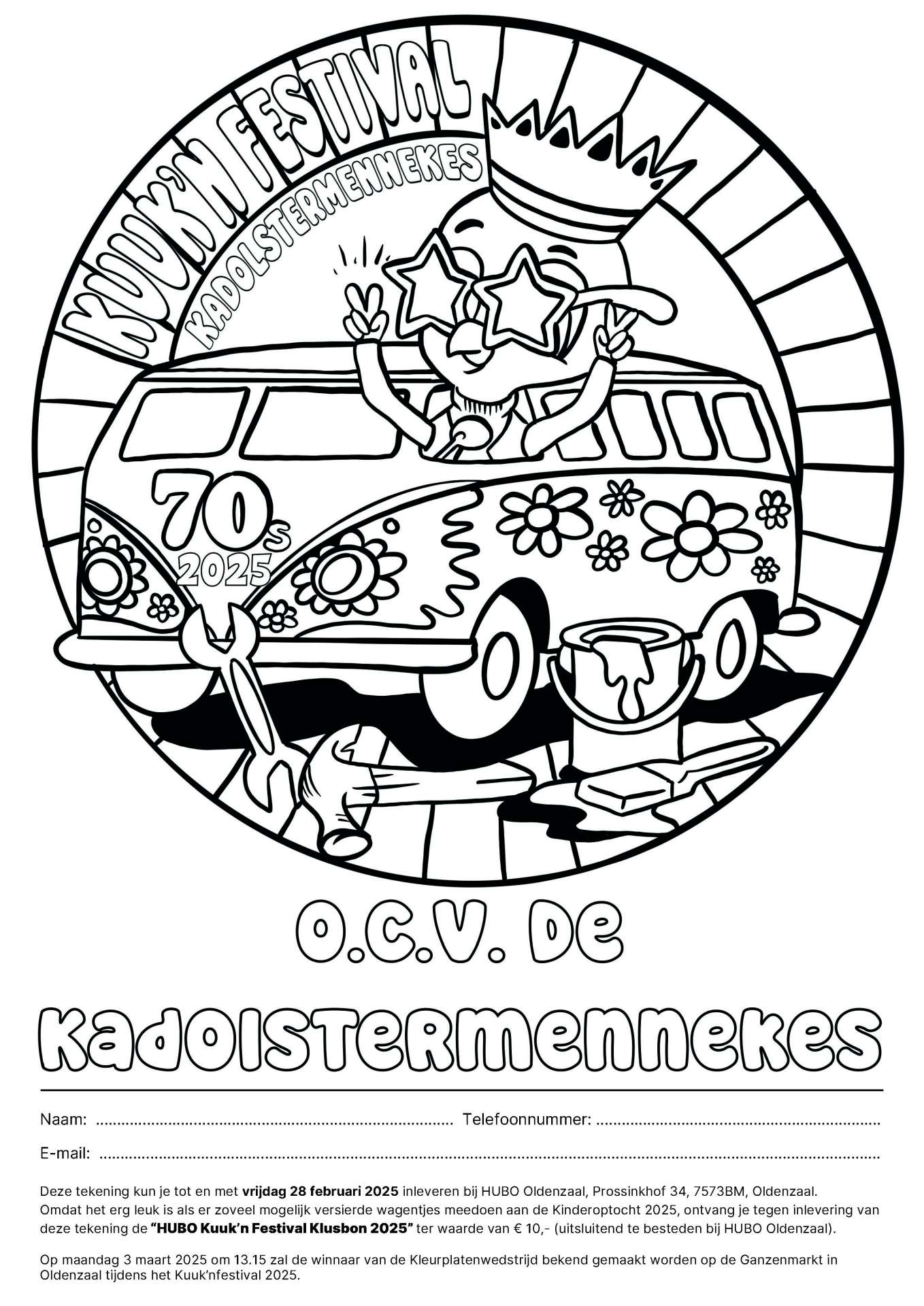 Kleurplaat Kuuk'n Festival 2025
