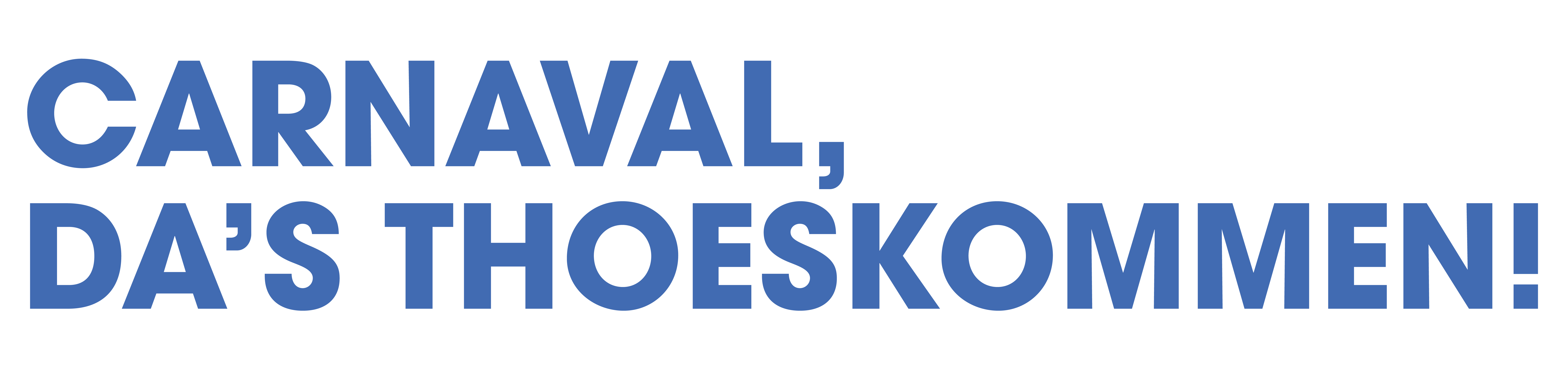 Carnaval is Thoeskommen