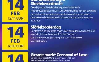 Programma Carnaval 2026 - Zaterdag