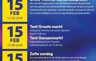 Programma Carnaval 2026 - Zondag